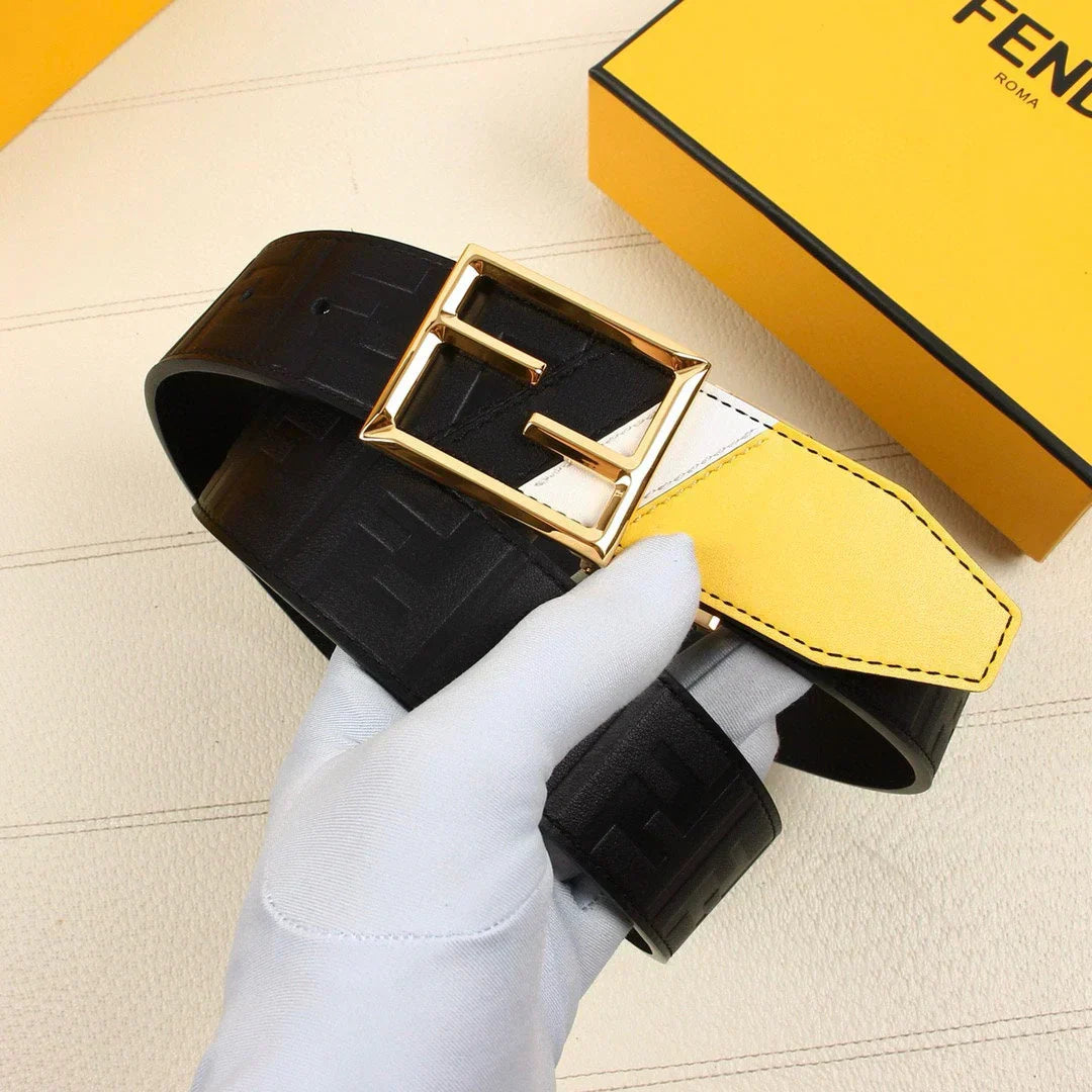 2025 Calfskin embossed belt width 38MM