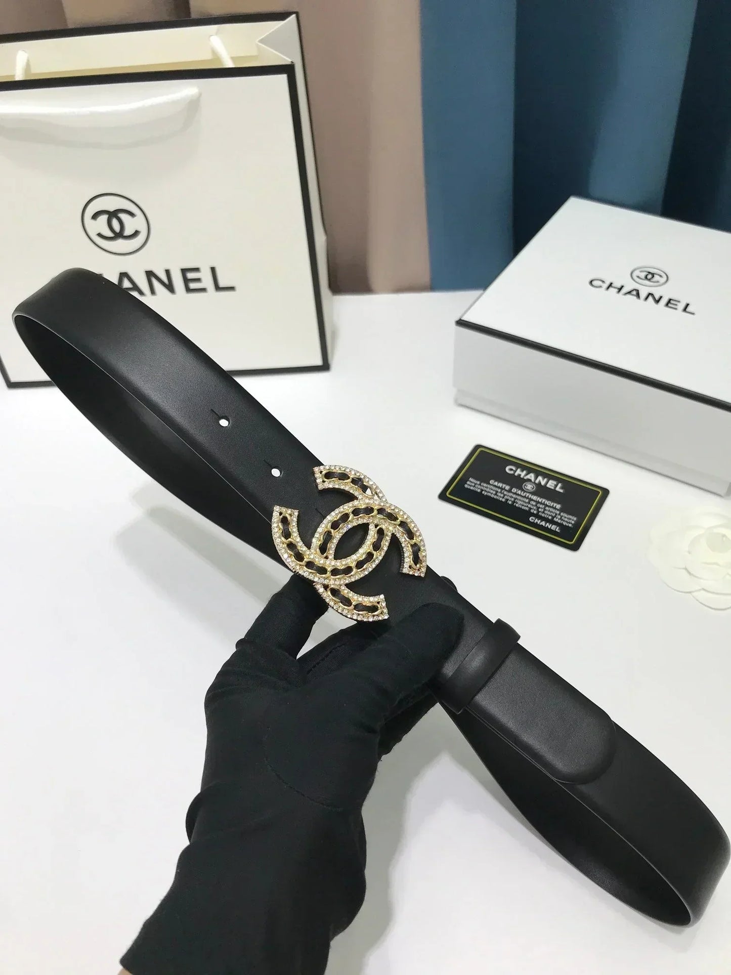 2025 belt Calfskin metal letter buckle belt, width 3.0mm