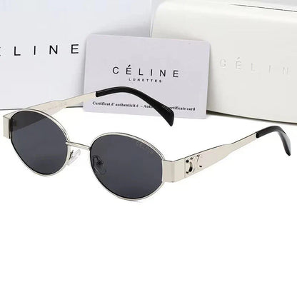 2025 Oval-frametone METAL SUNGLASSES