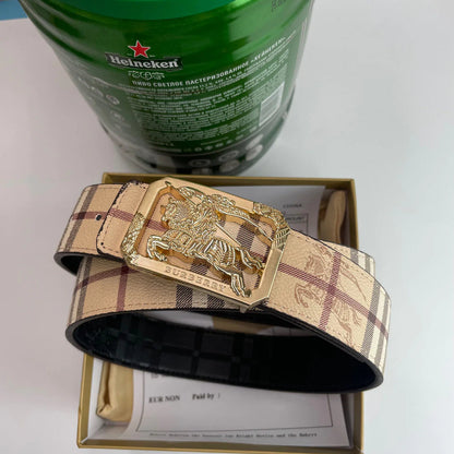 2025 4 Colors  printed letter buckle leather belt