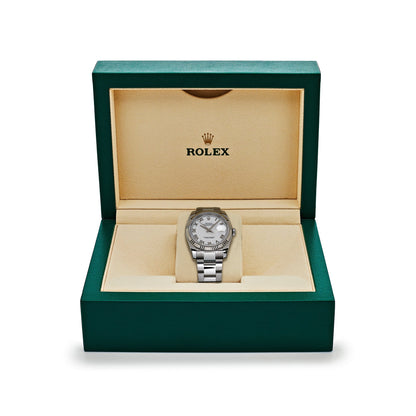 2025 Watch Datejust 116234  Stainless Steel and  White Gold White Dial (2018)