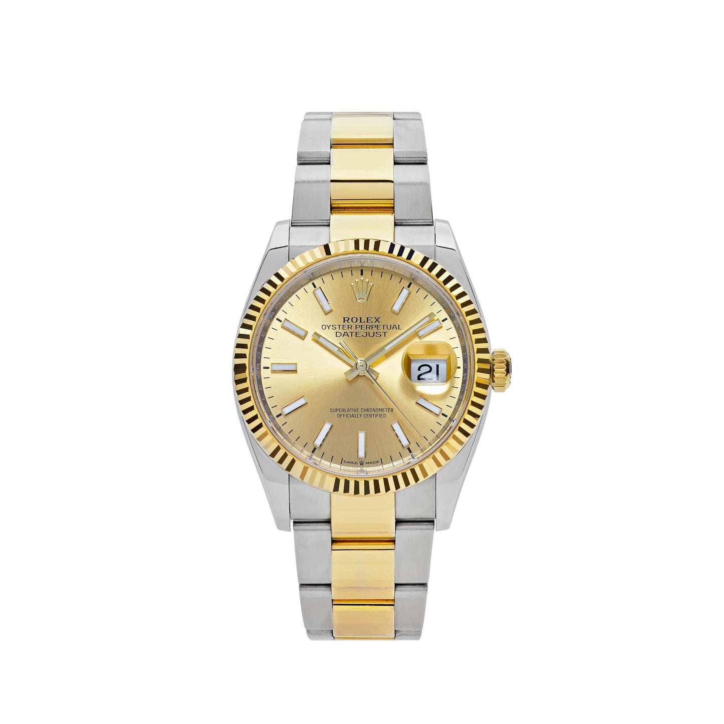 2025 Watch Datejust 126233 Two-Toned Yellow Gold Stainless Steel Champagne Dial (2023)