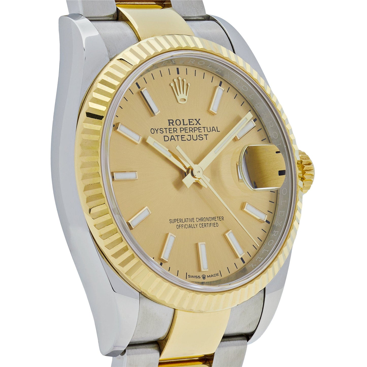 2025 Watch Datejust 126233 Two-Toned Yellow Gold Stainless Steel Champagne Dial (2023)