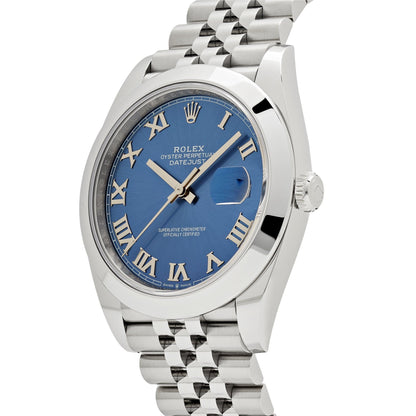 2025 Watch Datejust 126300 Stainless Steel Blue Roman Dial Jubilee (2024)