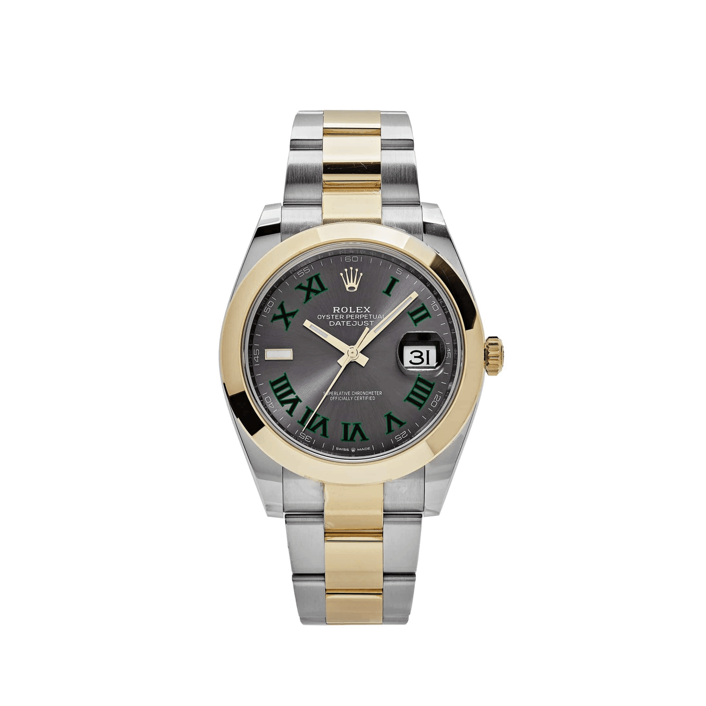 2025 Watch Datejust 126303 'Wimbledon' Yellow Gold Stainless Steel Slate Dial (2020)