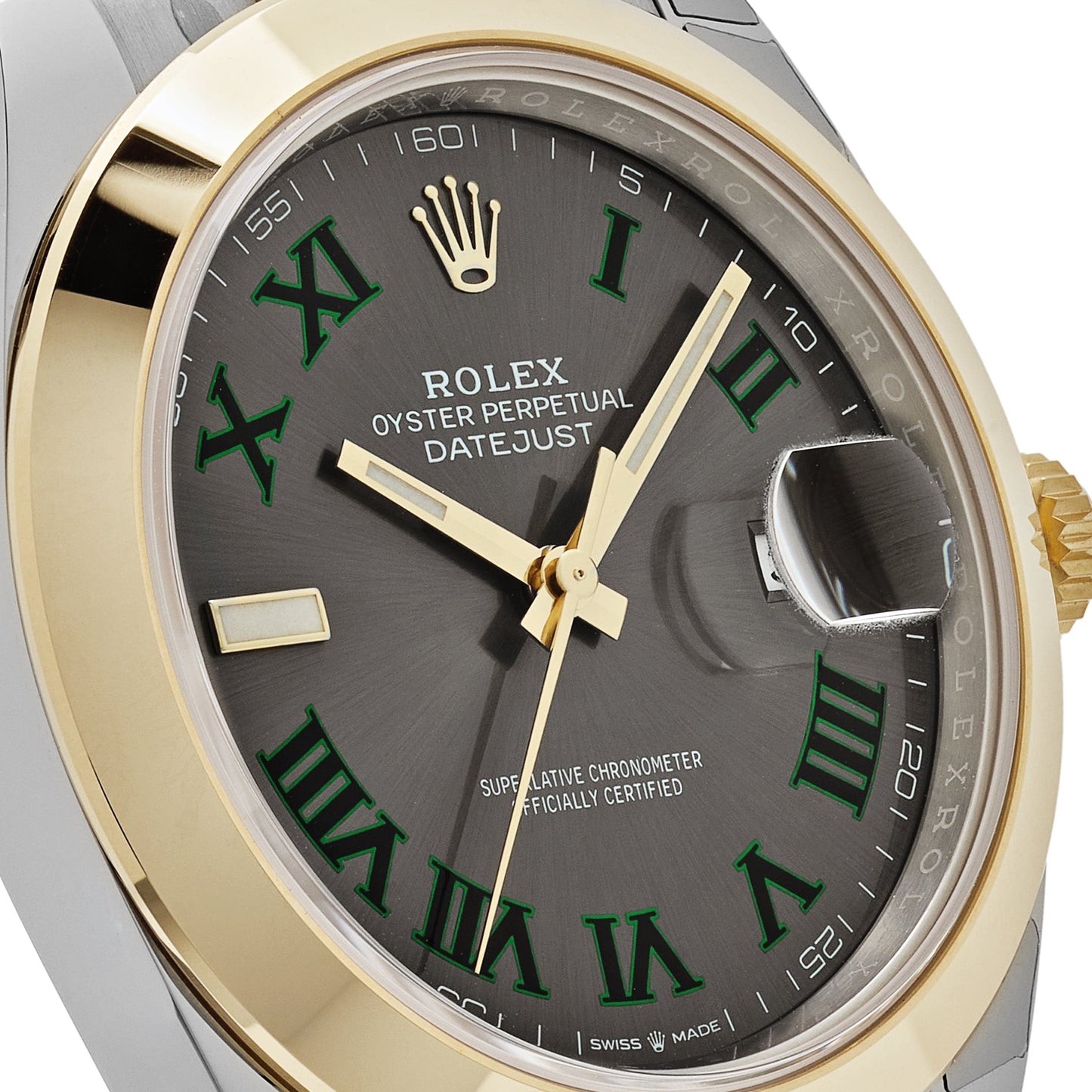 2025 Watch Datejust 126303 'Wimbledon' Yellow Gold Stainless Steel Slate Dial (2021)