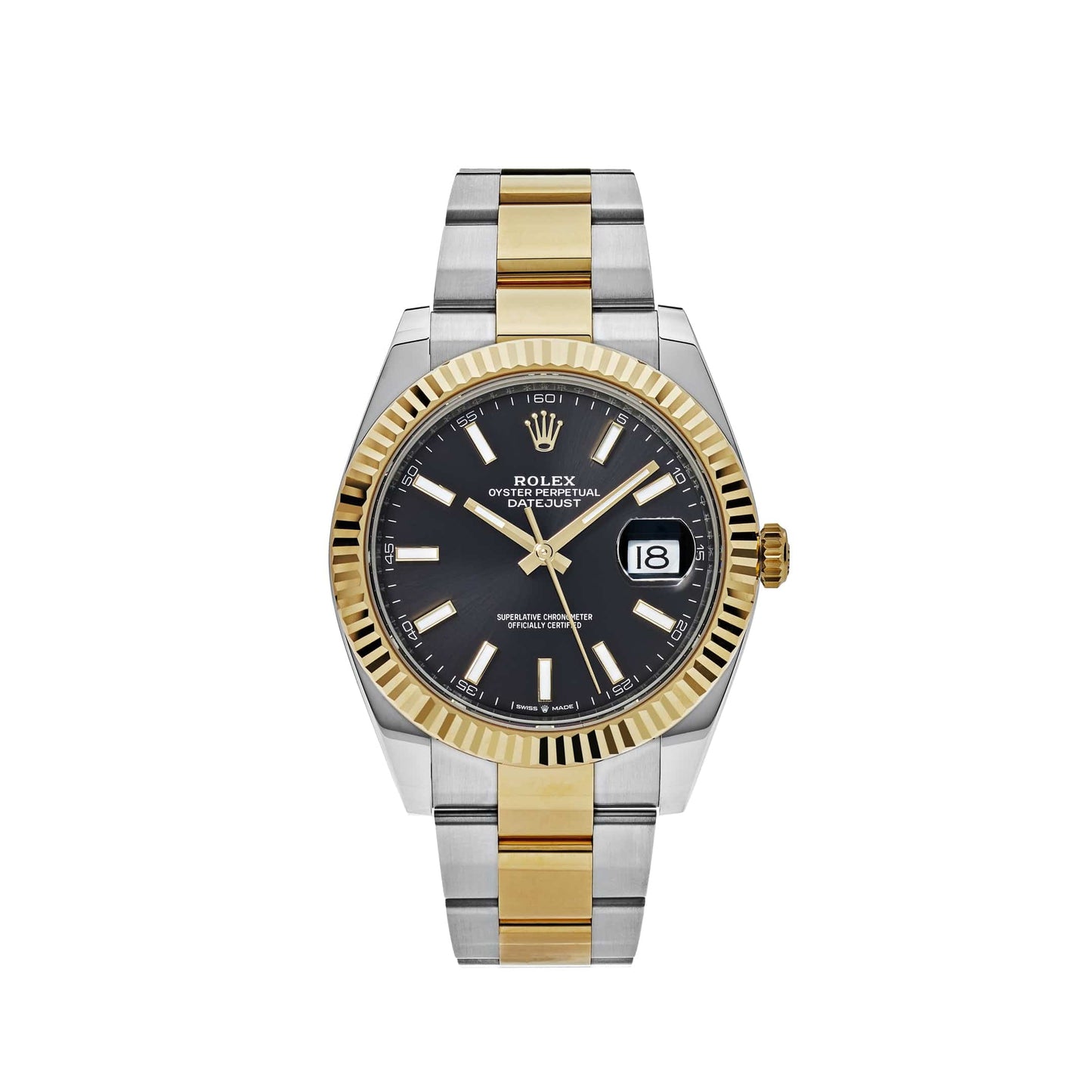 2025 Watch Datejust 126333 Yellow Gold Stainless Steel Black Dial Oyster