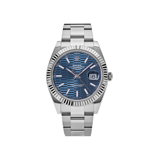 2025 Watch Datejust 126334 Stainless Steel Fluted Motif Blue Dial Oyster (2023)