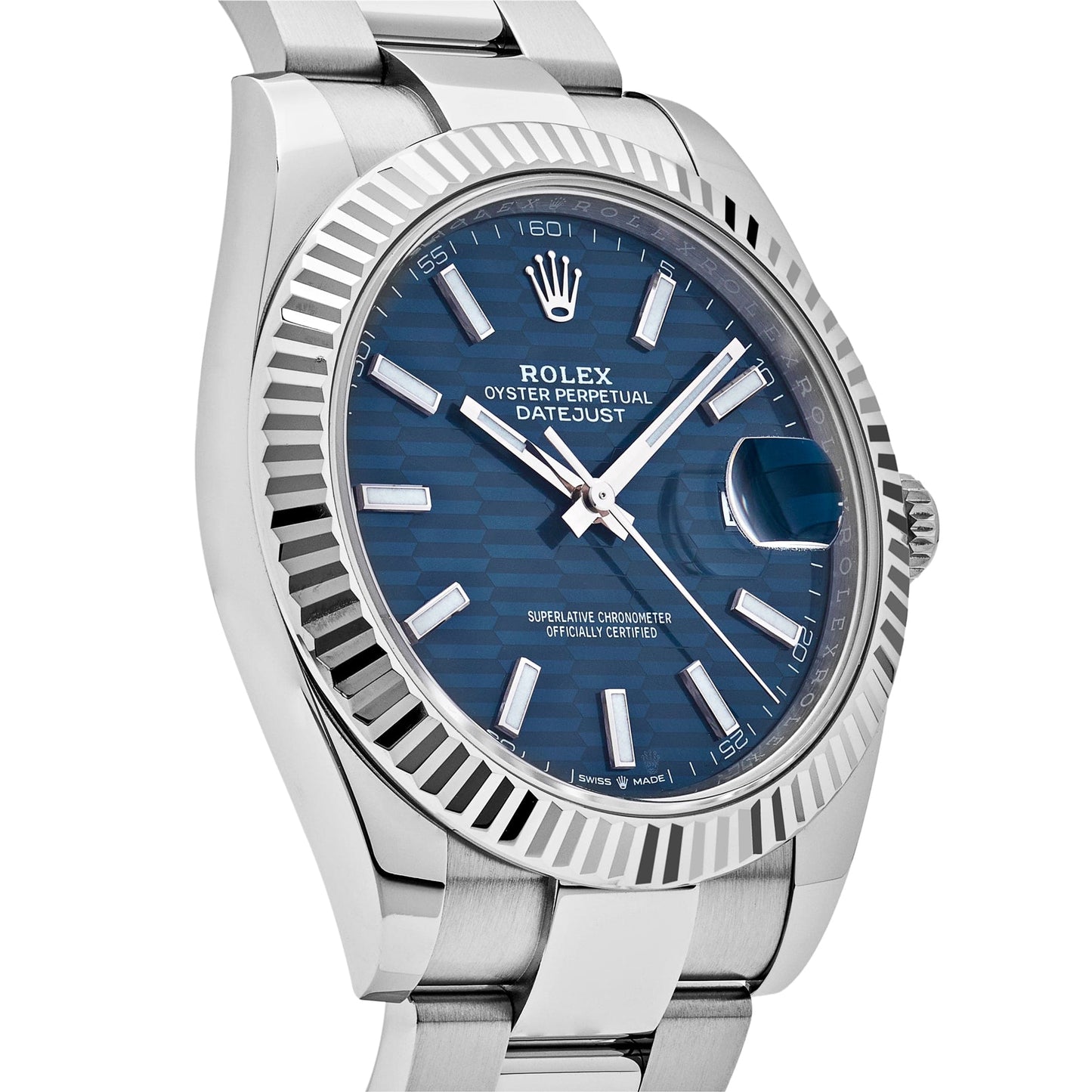2025 Watch Datejust 126334 Stainless Steel Fluted Motif Blue Dial Oyster (2023)