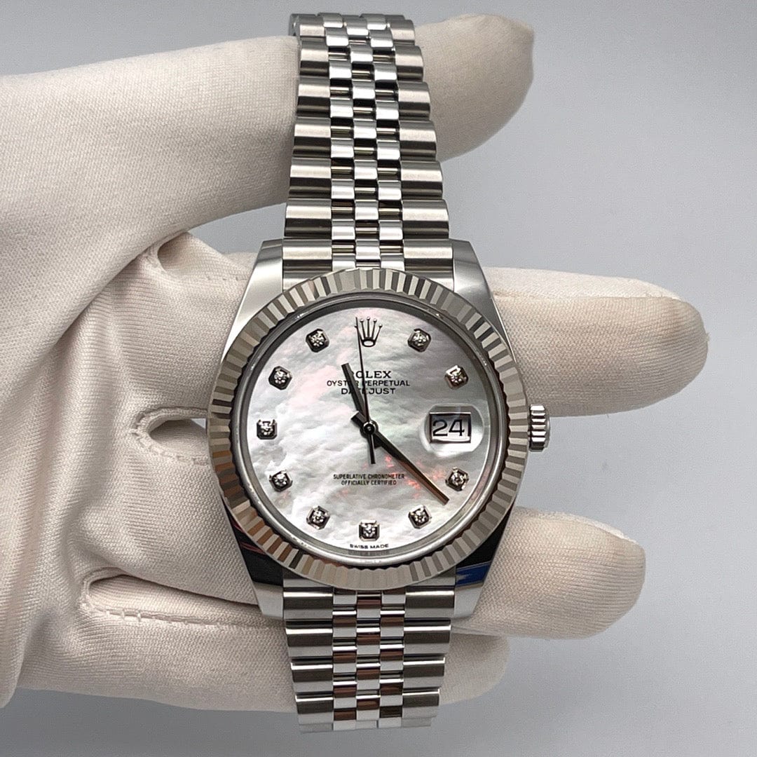 2025 Watch Datejust 126334 Stainless Steel Diamond Mother Of Pearl Dial Jubilee