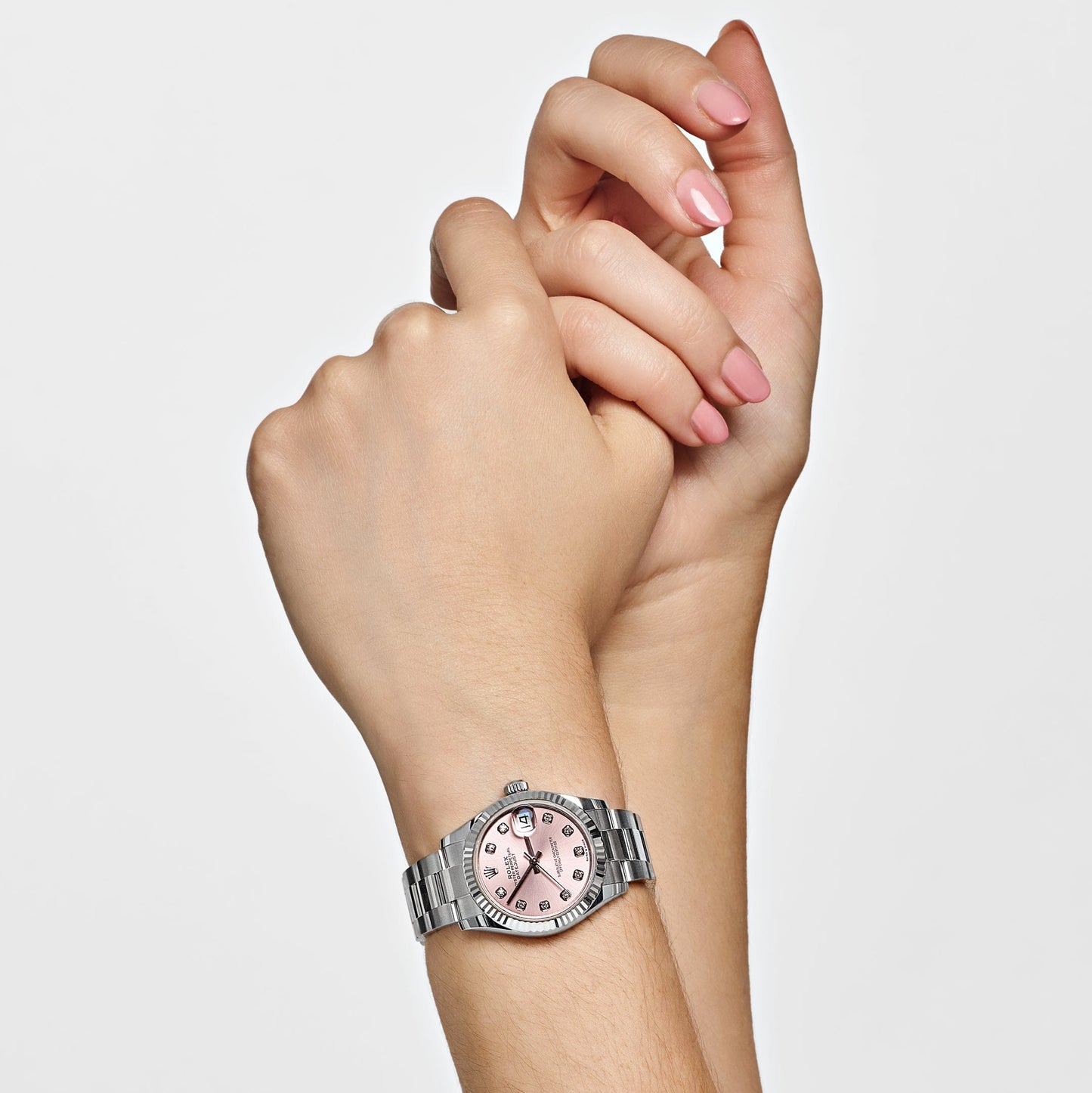 2025 Watch Datejust 278274 Stainless Steel Pink Diamond Dial