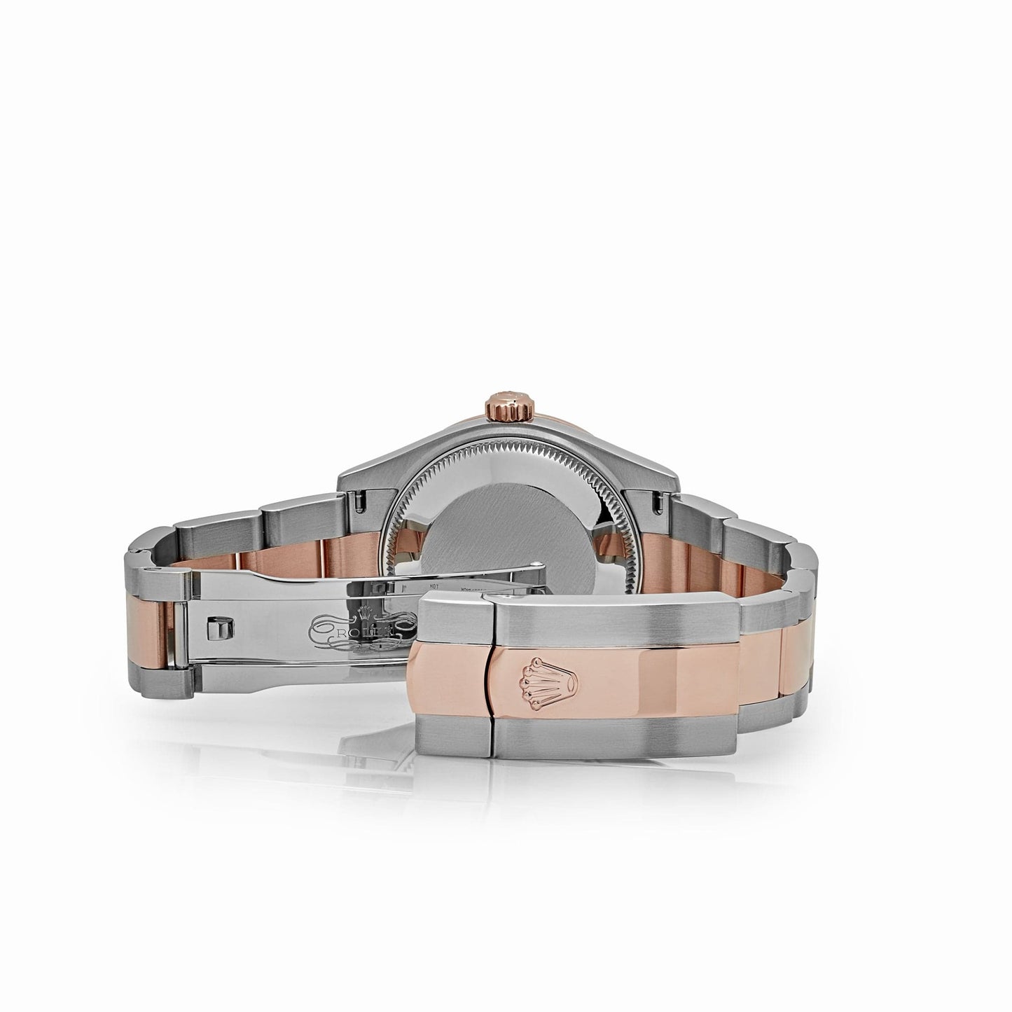 2025 Watch Datejust 278381RBR 'Ladies' Stainless Steel Rose Gold Aubergine Purple Dial Diamond Bezel Oyster (2022)