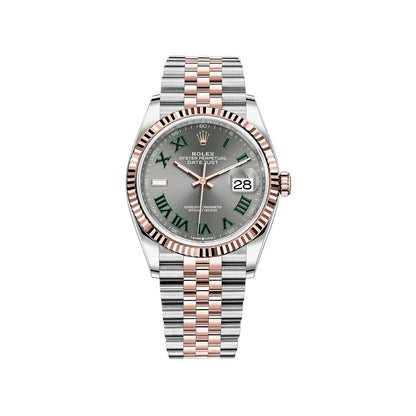 2025 Watch Datejust 126231 'Wimbledon' Stainless Steel Rose Gold Slate Dial