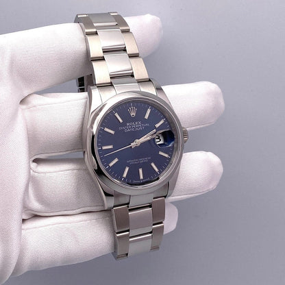 2025 Watch Datejust 126200 Stainless Steel Blue Dial Oyster