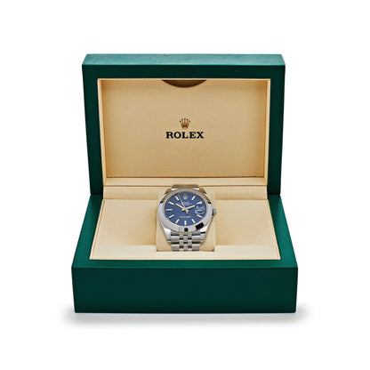 2025 Watch Datejust 126300 Stainless Steel Blue Dial Jubilee