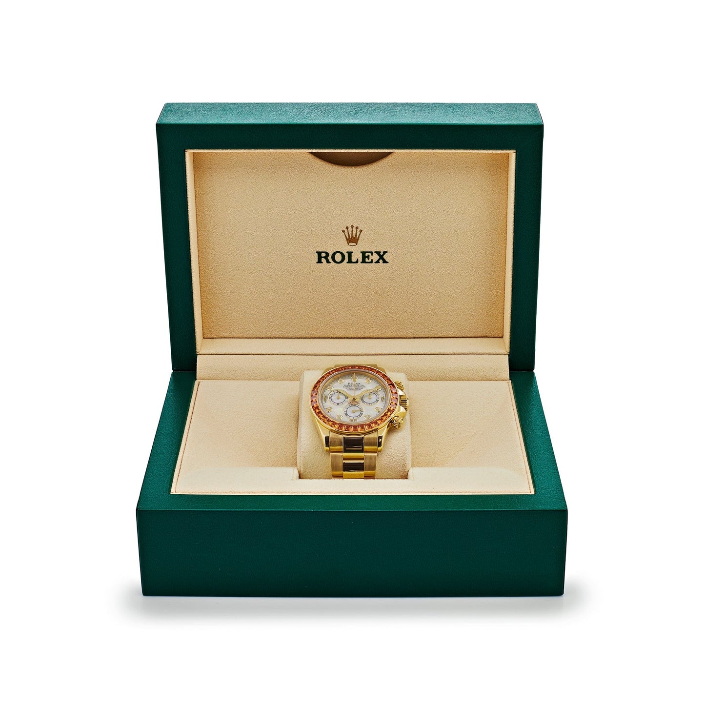 2025 Watch Daytona 116578SACO Yellow Gold Sapphire Bezel Mother Of Pearl Dial (2019)