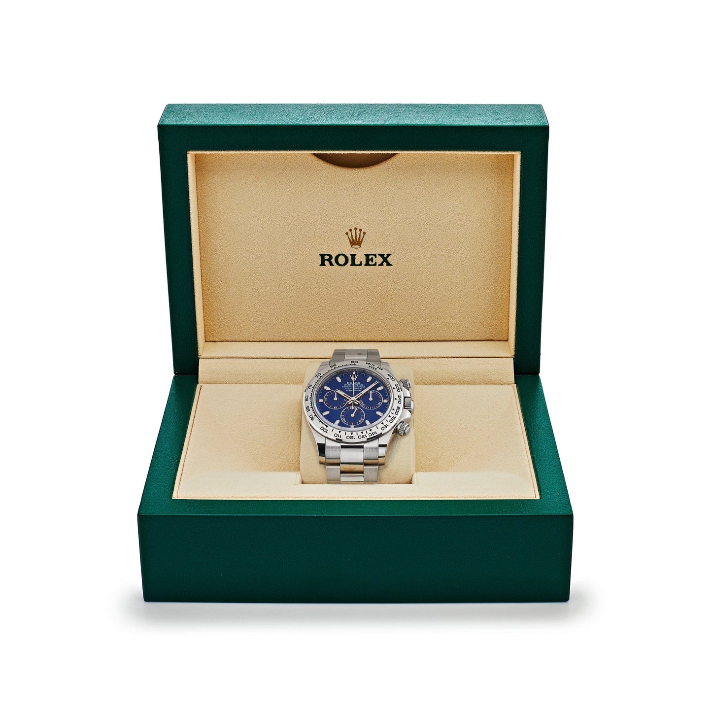 2025 Watch Daytona 116509 White Gold Blue Dial