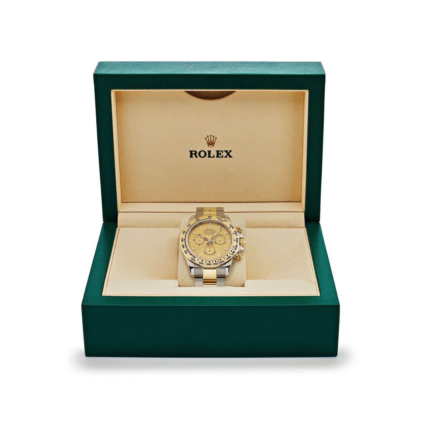 2025 Watch Daytona 116503 Two-Tone Yellow Gold Stainless Steel Champagne Dial