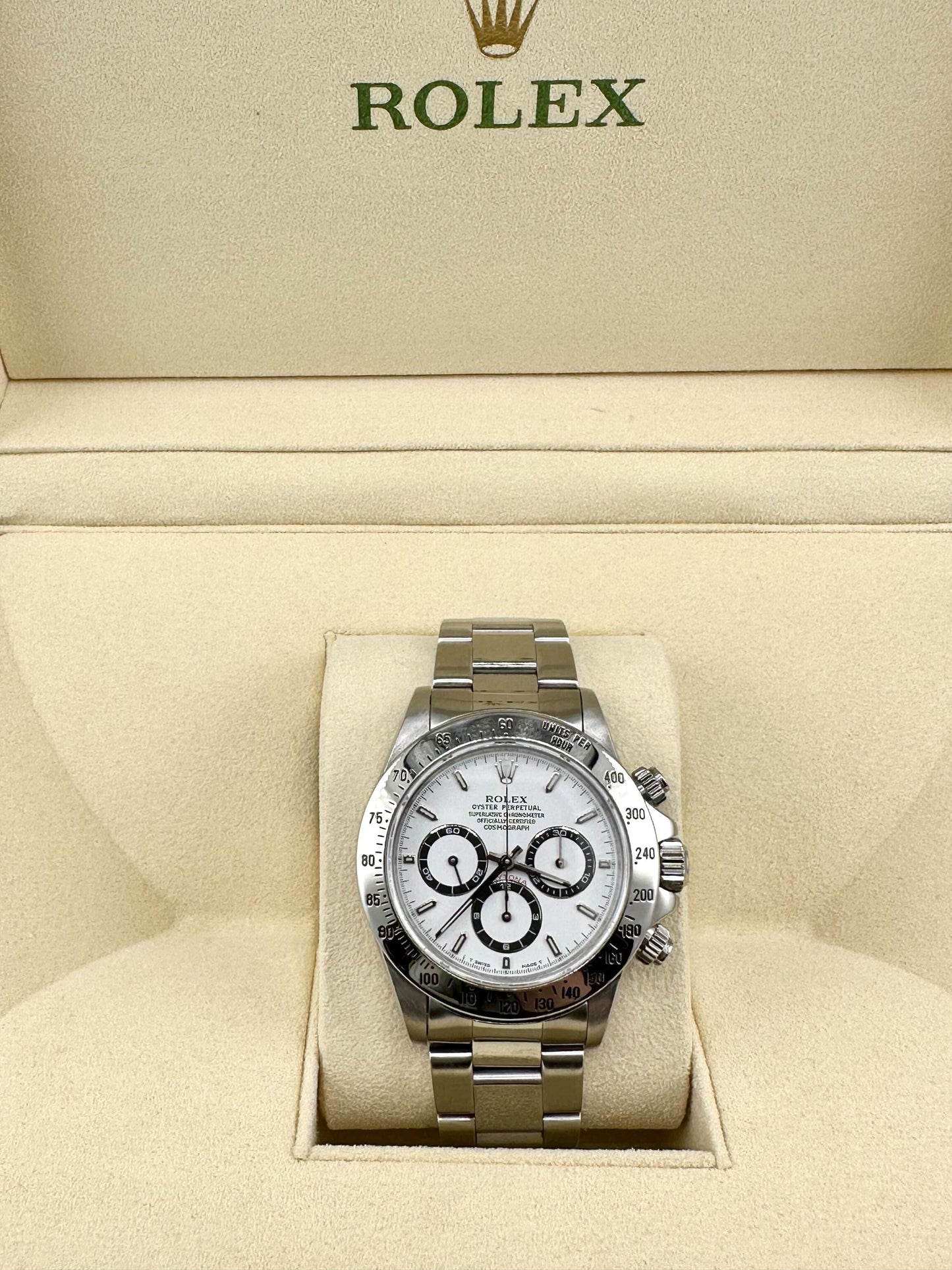 2025 Watch Daytona 16520 Zenith Movement Stainless Steel White Dial