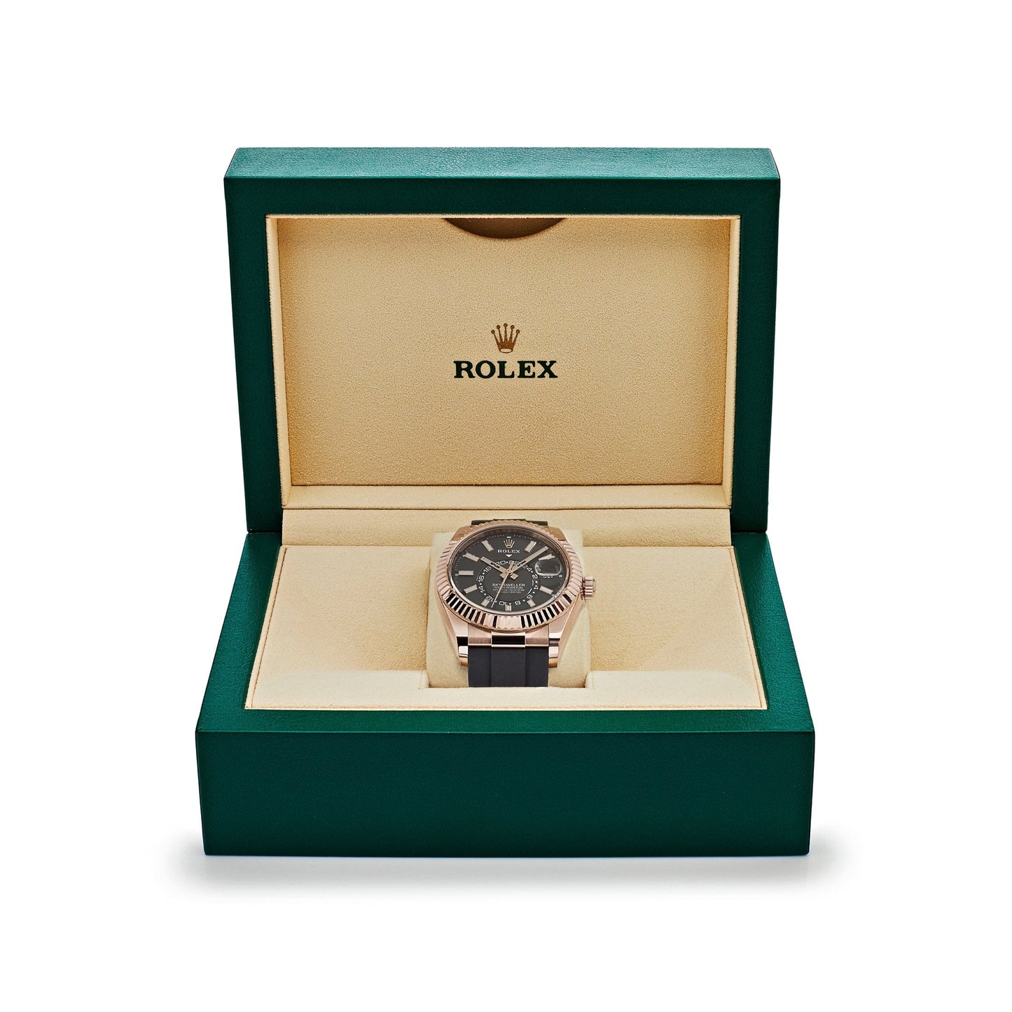 2025 Watch Sky-Dweller 326235 Rose Gold Rhodium Dial