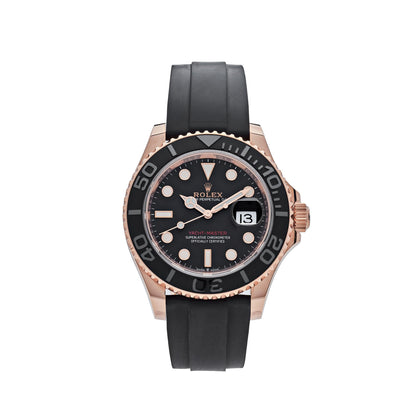 2025 Watch Yacht-Master 126655 Rose Gold Black Dial (2020)