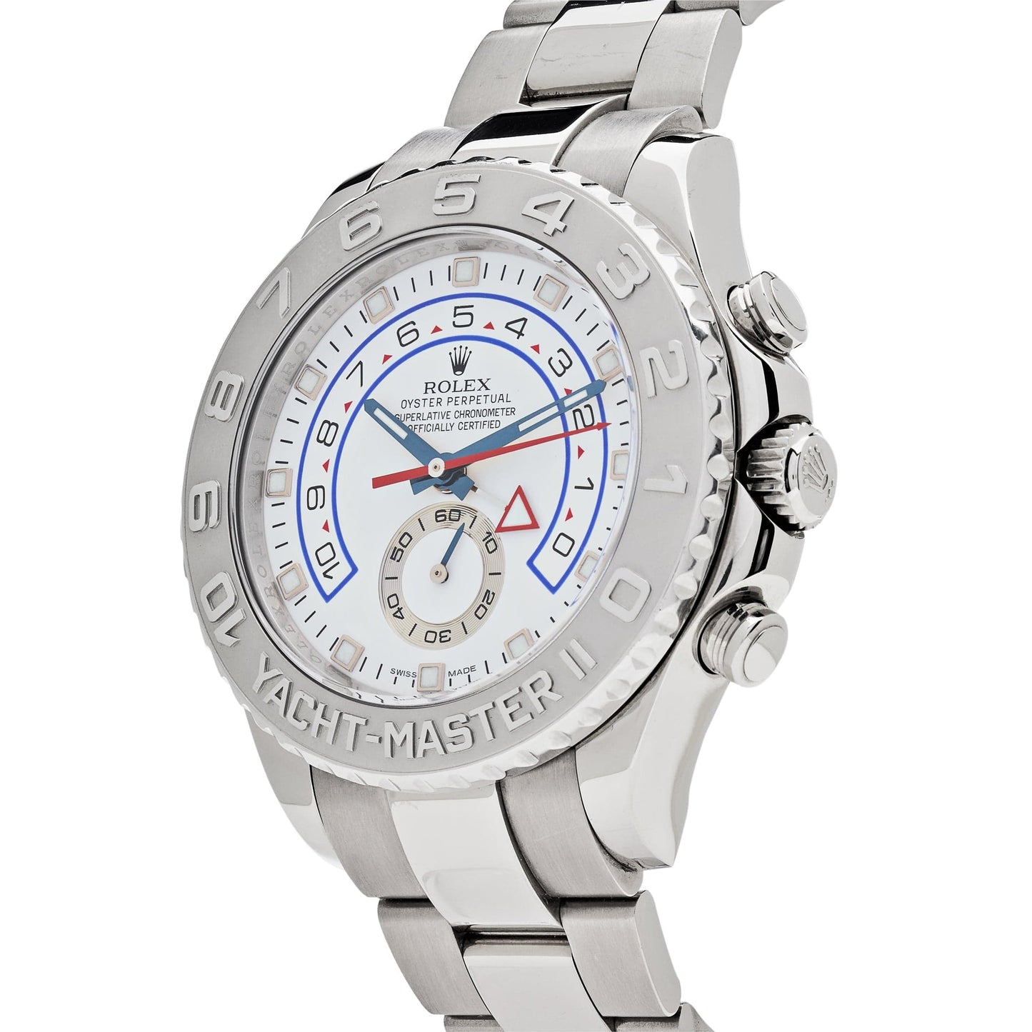 2025 Watch Yacht-Master II 116689 White Gold Platinum White Dial